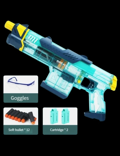 Amazing EVA Soft Bullet Gun Launcher - Manual Shooting Toy for Everyone