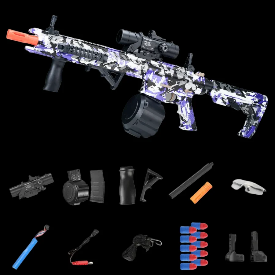 Amazing Gel Blaster M4A1 Electric Repeater M416 Toy Gun for Christmas_6