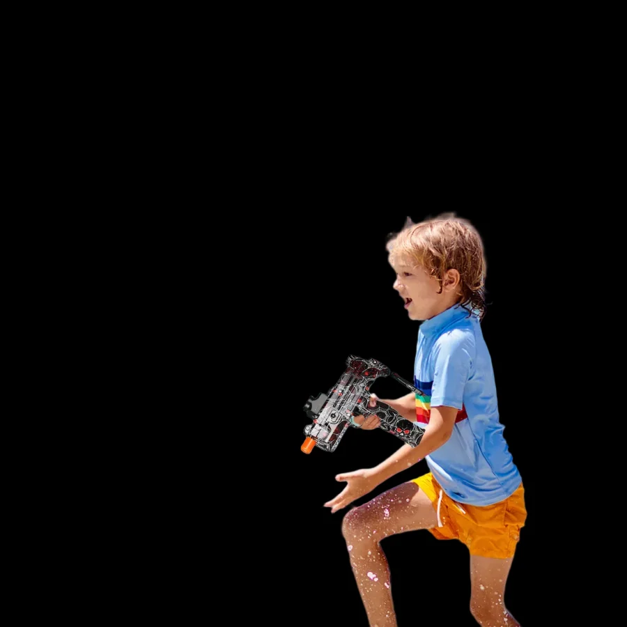 High-Speed UZI Electric Ball Blaster - Ideal Outdoor Gift for All Ages_4