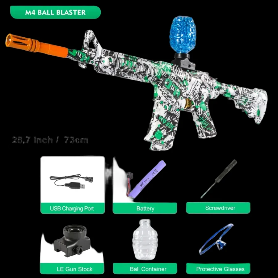 High Precision M416 Electric Blaster Gun Set - Ideal Outdoor Birthday Toy Gift_13