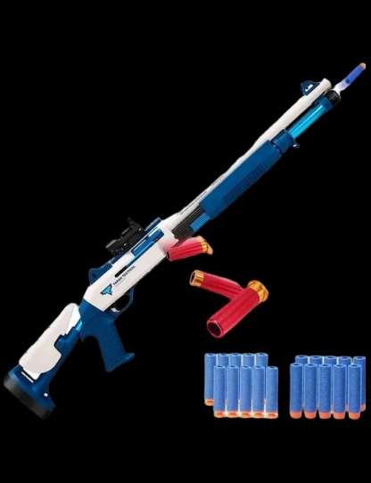 UDL XM1014 Shell Throwing Foam Dart Blaster - Electric Unisex Toy for Ages 14+