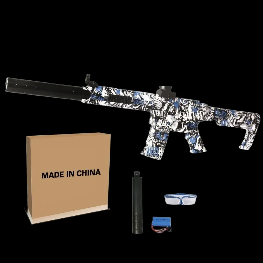 Amazon Cross-border Popular Electric High-speed Shooting Graffiti Battle Toy Guns_4