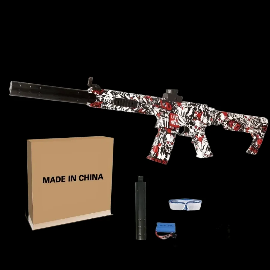 Amazon Cross-border Popular Electric High-speed Shooting Graffiti Battle Toy Guns_3