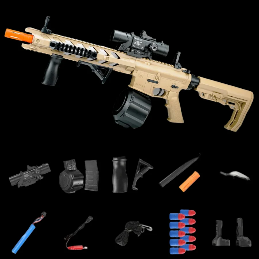 Amazing Gel Blaster M4A1 Electric Repeater M416 Toy Gun for Christmas_4