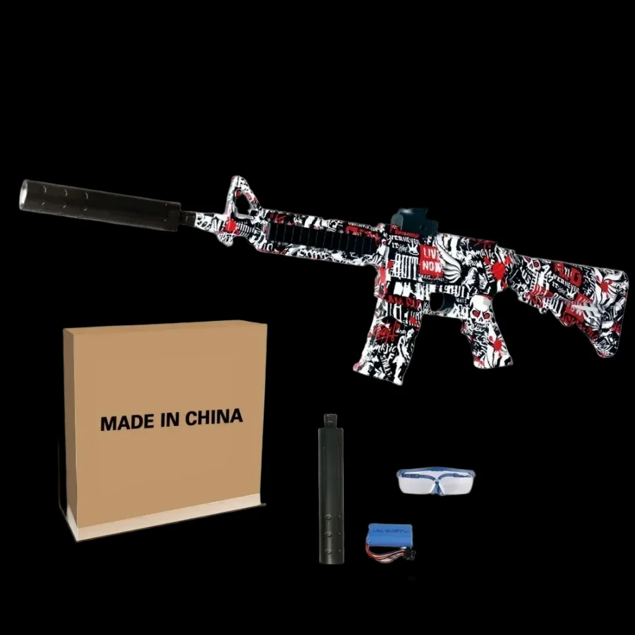 Amazon Cross-border Popular Electric High-speed Shooting Graffiti Battle Toy Guns_2