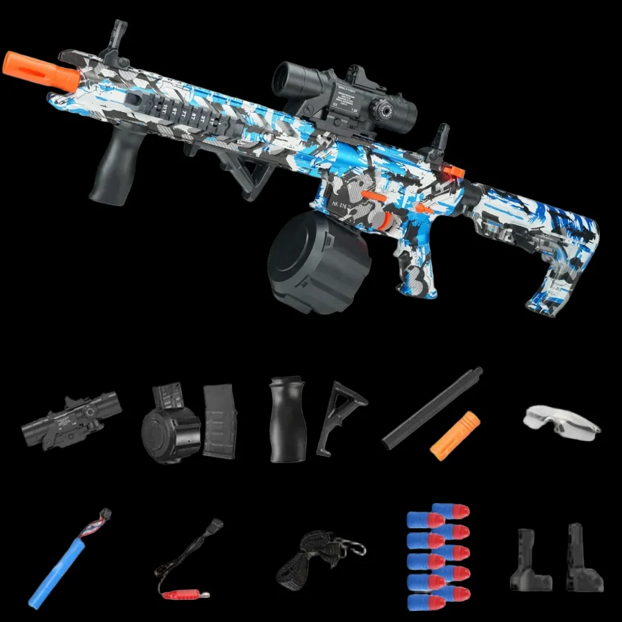 Amazing Gel Blaster M4A1 Electric Repeater M416 Toy Gun for Christmas_8