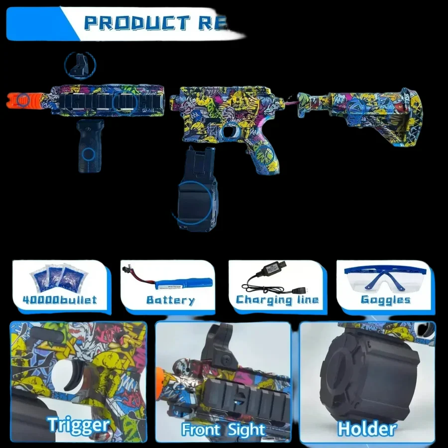 Amazing Gel Gun M416 - Electric Paintball Toy for All Ages_4